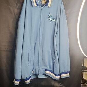 Majestic Light Blue Jacket with Embroidery